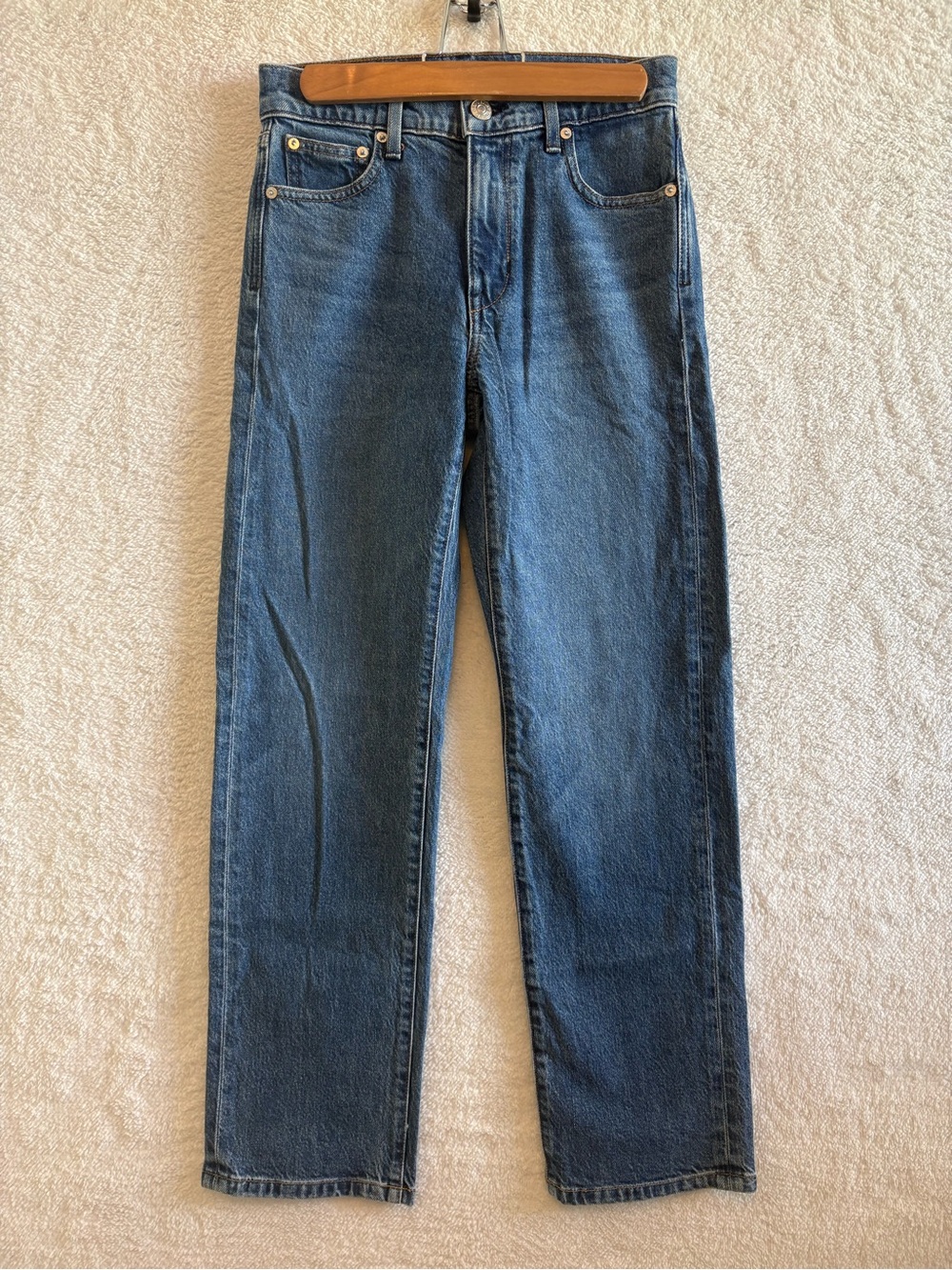 AYR The LaLa Straight Leg Jeans True Story Wash Size 25 Short